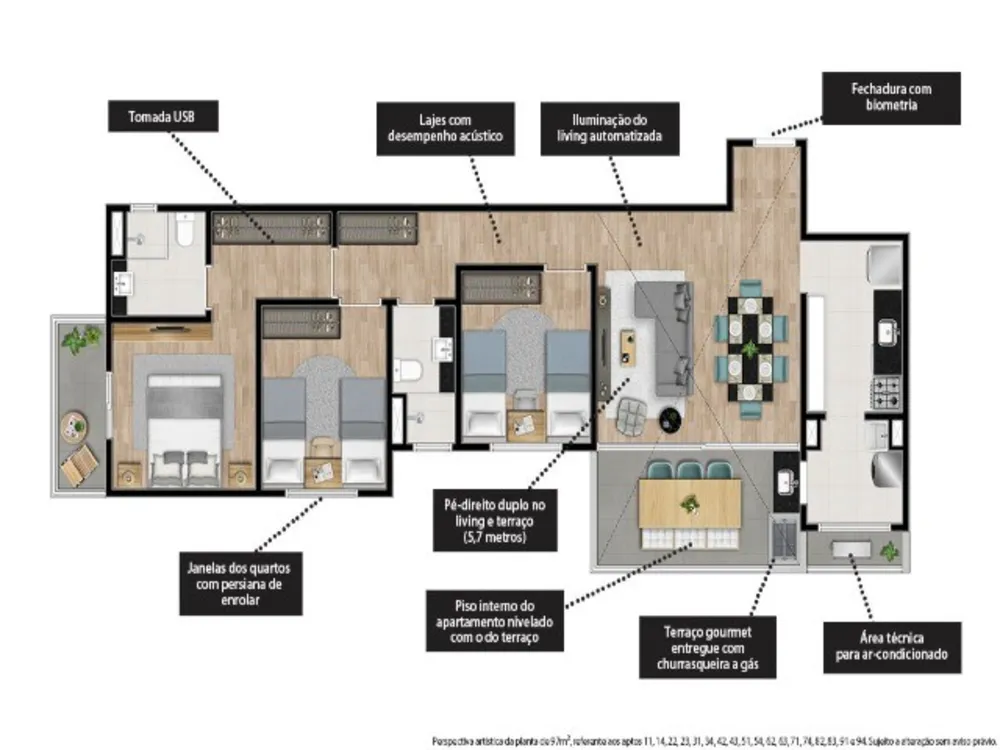 Apartamento, 2 quartos, 97 m² - Foto 6