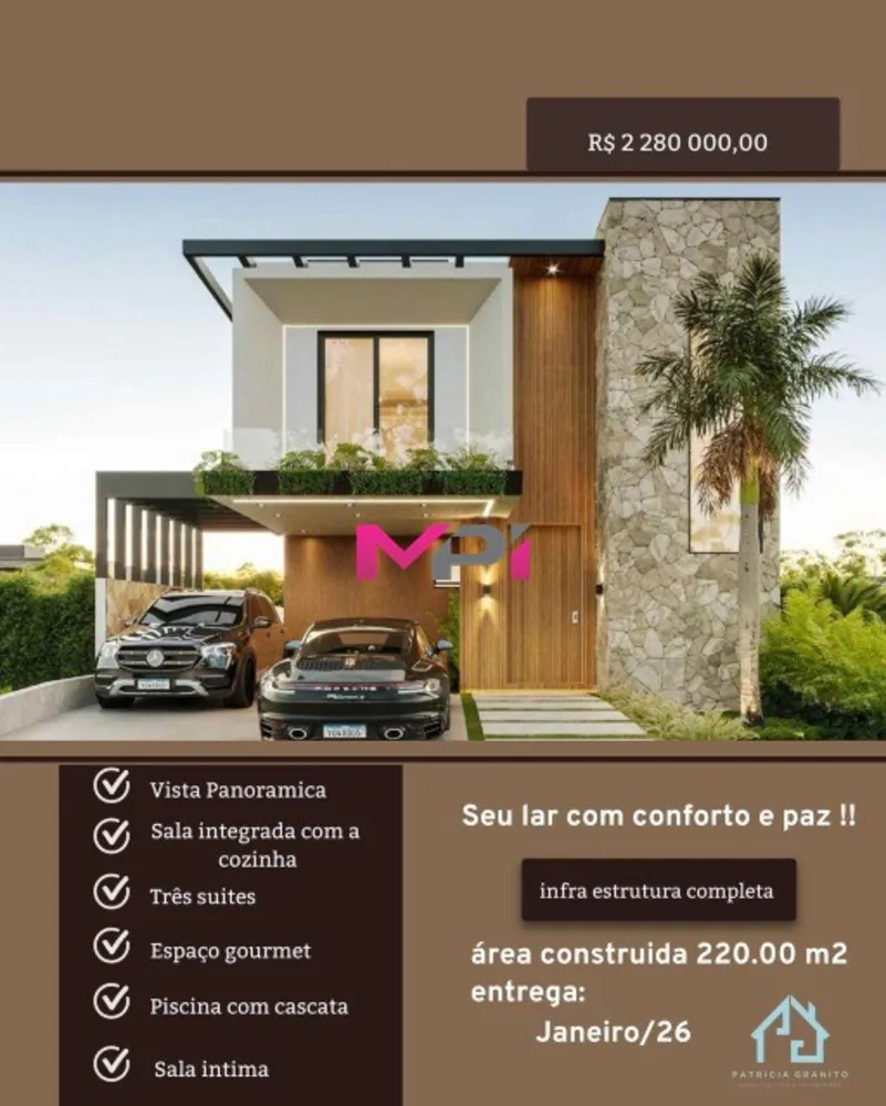 Casa de Condomínio, 3 quartos - Foto 1
