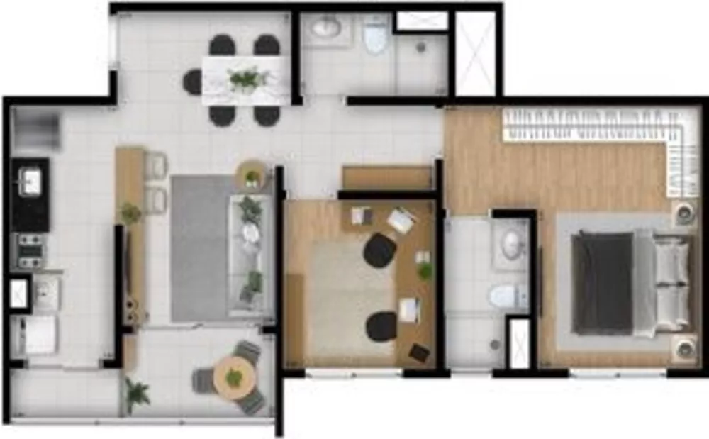 Apartamento à venda com 2 quartos, 62m² - Foto 4