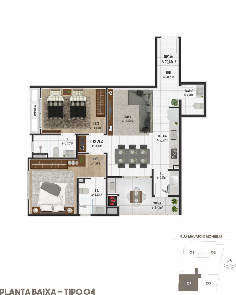 Apartamento, 2 quartos, 79 m² - Foto 23