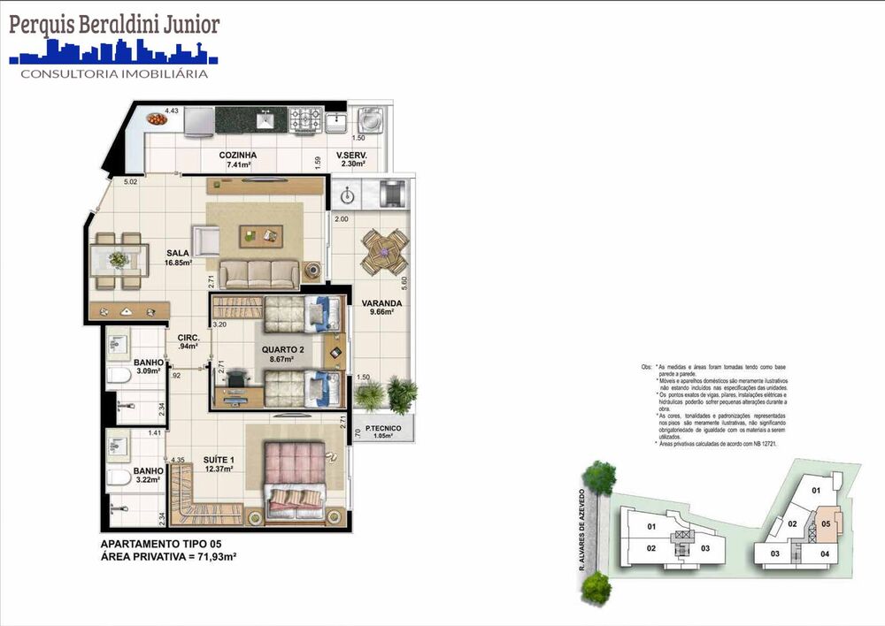 Apartamento à venda com 2 quartos, 75m² - Foto 4