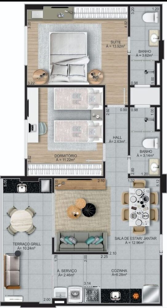 Apartamento, 2 quartos, 75 m² - Foto 17