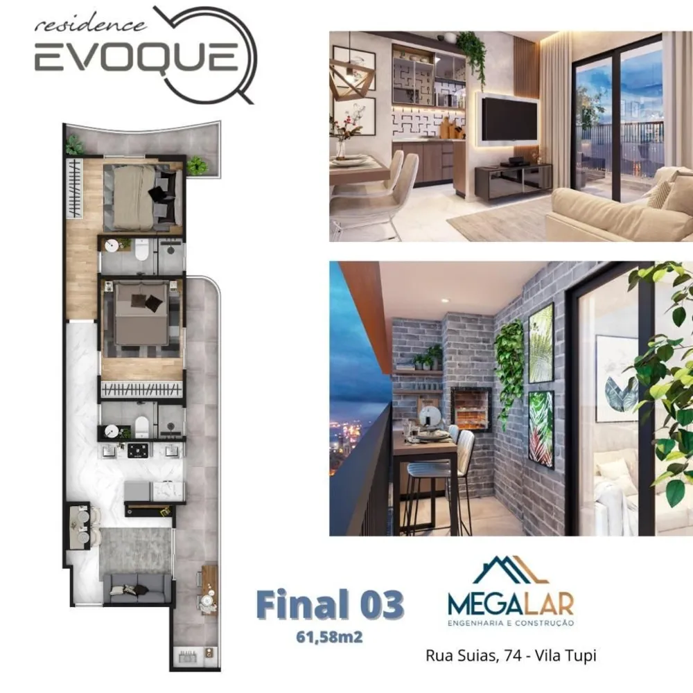 Apartamento, 2 quartos, 56 m² - Foto 4