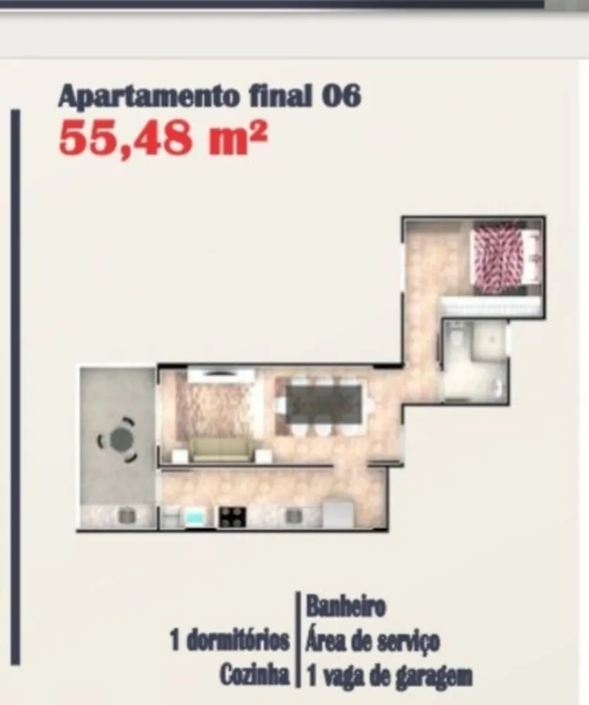 Apartamento, 1 quarto, 55 m² - Foto 12