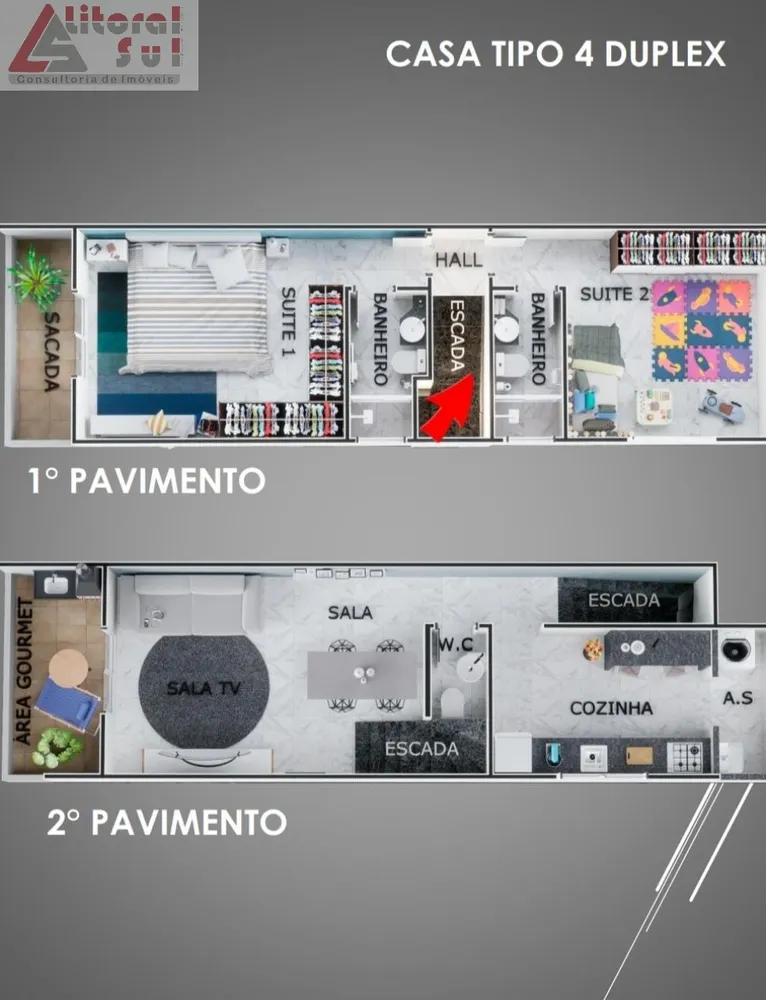 Casa, 2 quartos, 61 m² - Foto 4