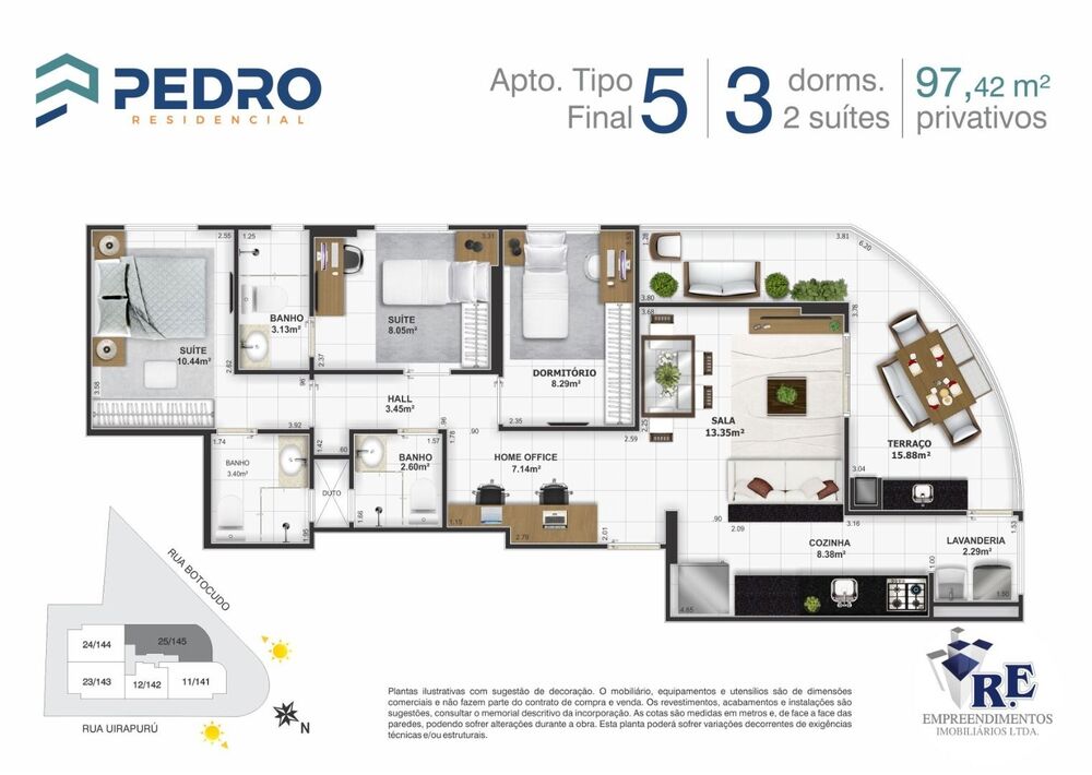 Apartamento, 3 quartos, 98 m² - Foto 4