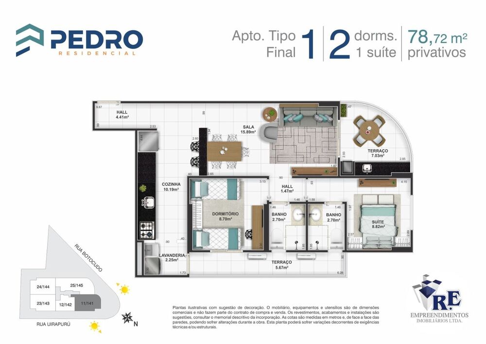 Apartamento, 3 quartos, 98 m² - Foto 1
