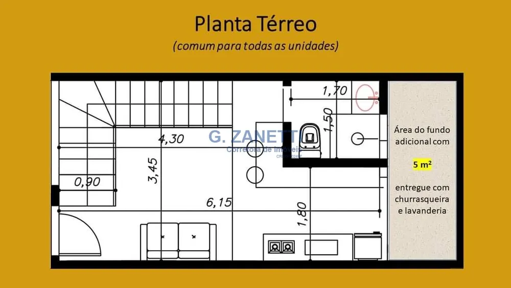 Casa, 1 quarto, 35 m² - Foto 16
