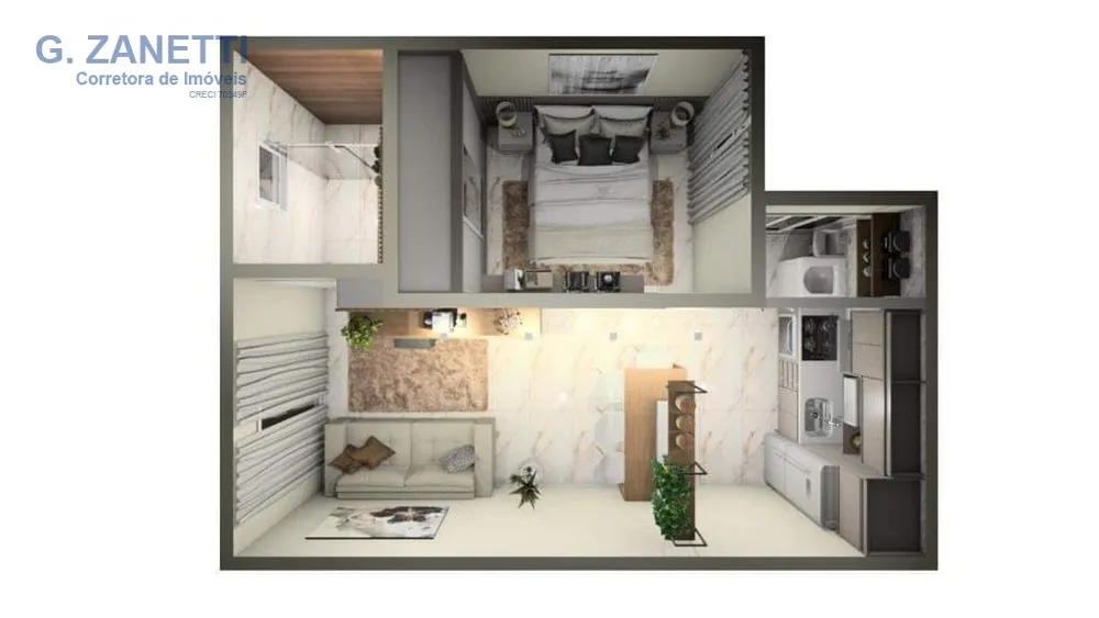 Apartamento, 1 quarto, 37 m² - Foto 9