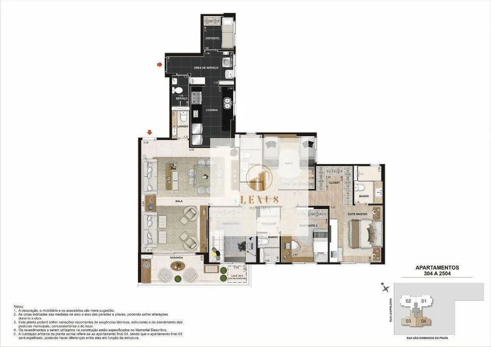 Apartamento, 4 quartos, 143 m² - Foto 3