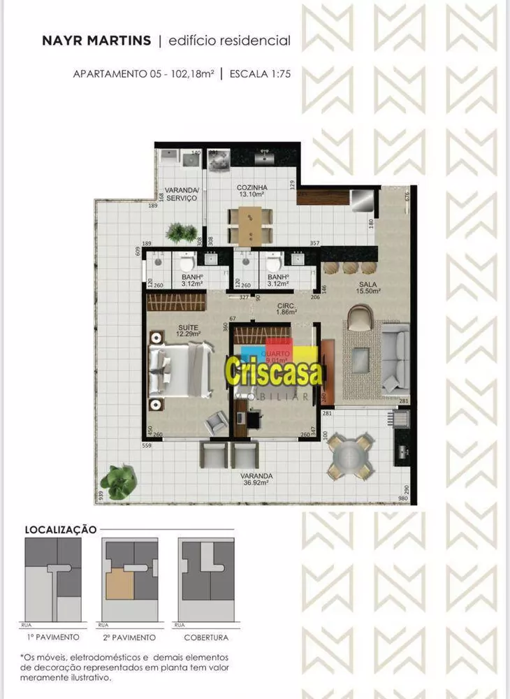 Apartamento, 2 quartos, 600 m² - Foto 8