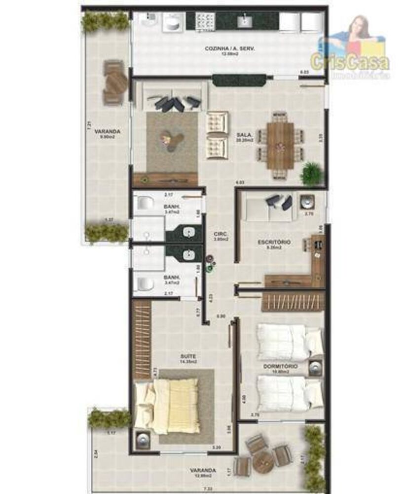 Apartamento, 2 quartos, 98 m² - Foto 20