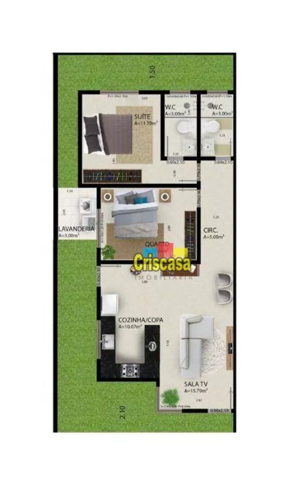 Casa, 2 quartos, 72 m² - Foto 18