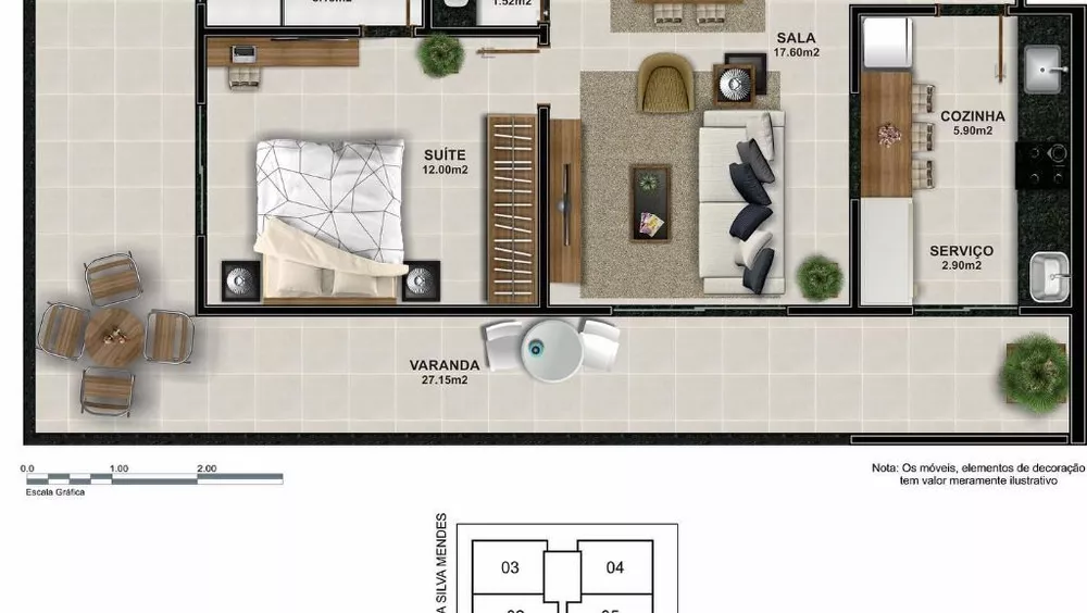 Apartamento, 1 quarto, 75 m² - Foto 8