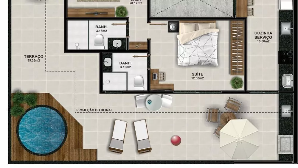 Apartamento, 1 quarto, 75 m² - Foto 9