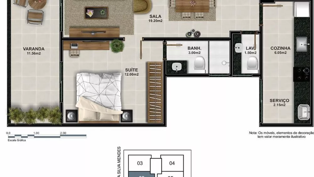 Apartamento, 1 quarto, 75 m² - Foto 7