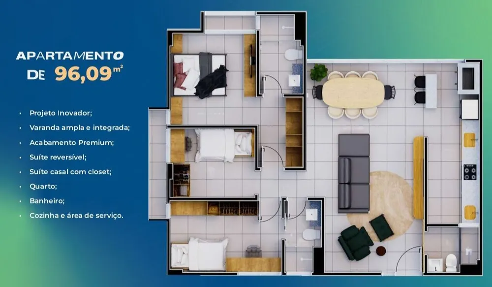 Apartamento, 3 quartos, 85 m² - Foto 8