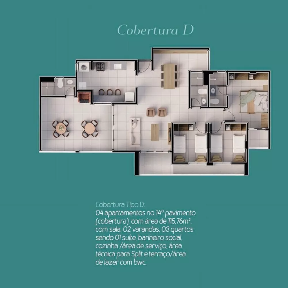 Apartamento, 3 quartos, 68 m² - Foto 4