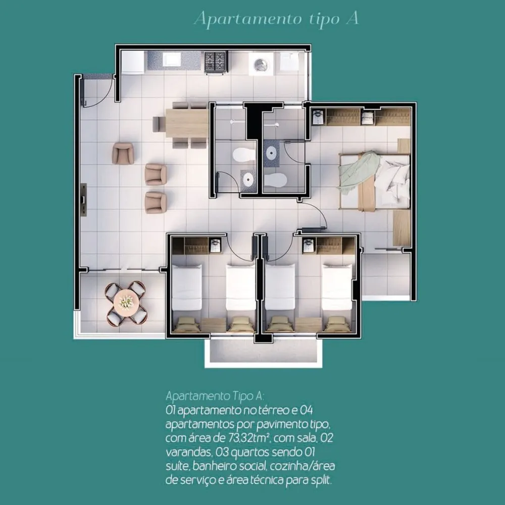 Apartamento, 3 quartos, 68 m² - Foto 11