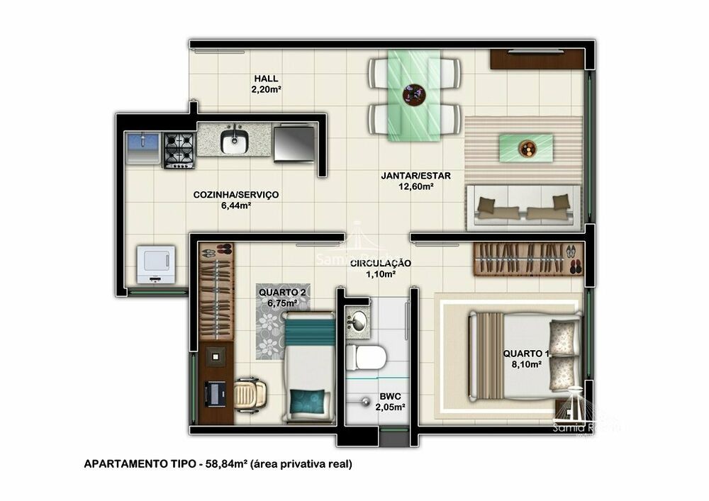 Apartamento, 2 quartos, 58 m² - Foto 10