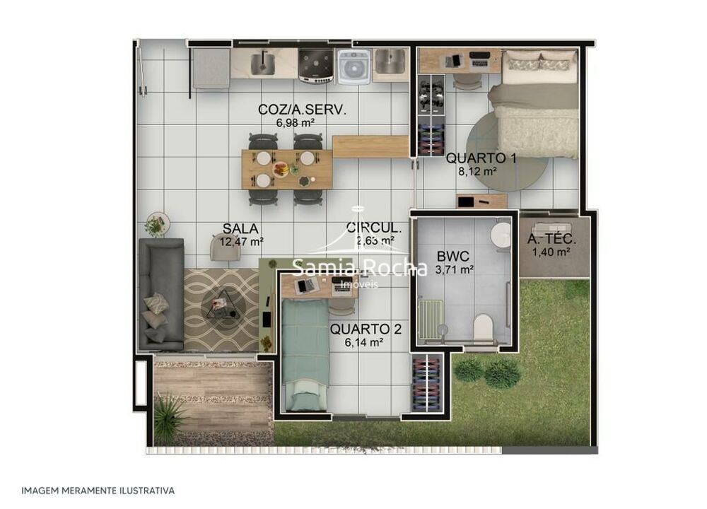 Apartamento, 2 quartos, 45 m² - Foto 16