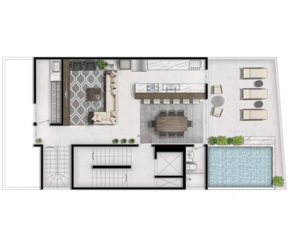 Cobertura, 4 quartos, 265 m² - Foto 1