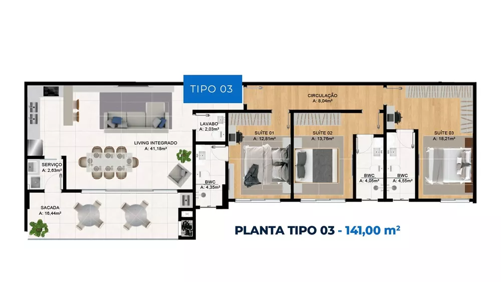 Apartamento, 3 quartos, 130 m² - Foto 8