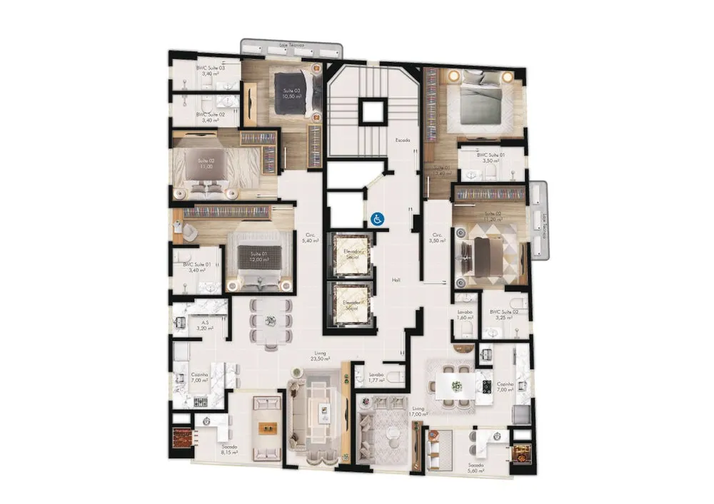 Apartamento, 2 quartos, 78 m² - Foto 6
