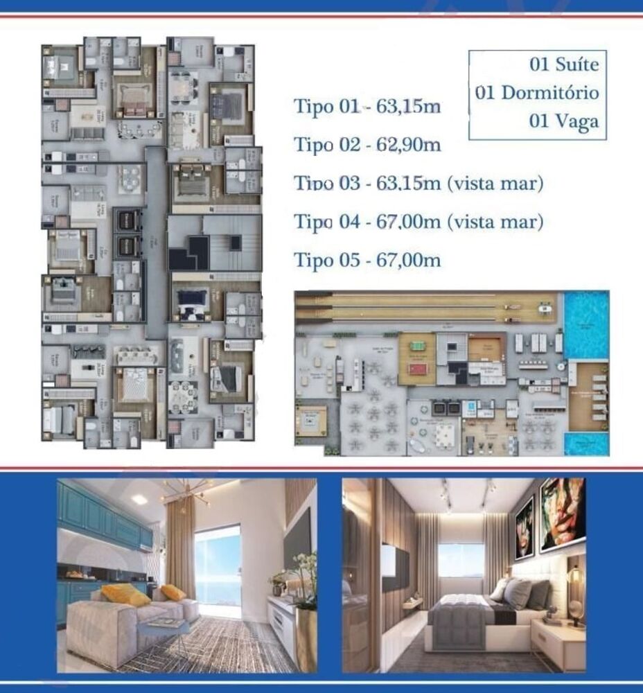 Apartamento, 1 quarto, 63 m² - Foto 3