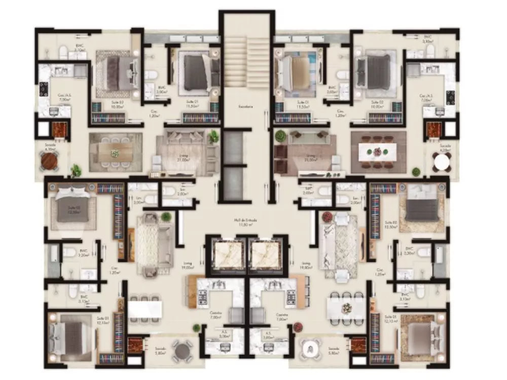 Apartamento, 2 quartos, 73 m² - Foto 7