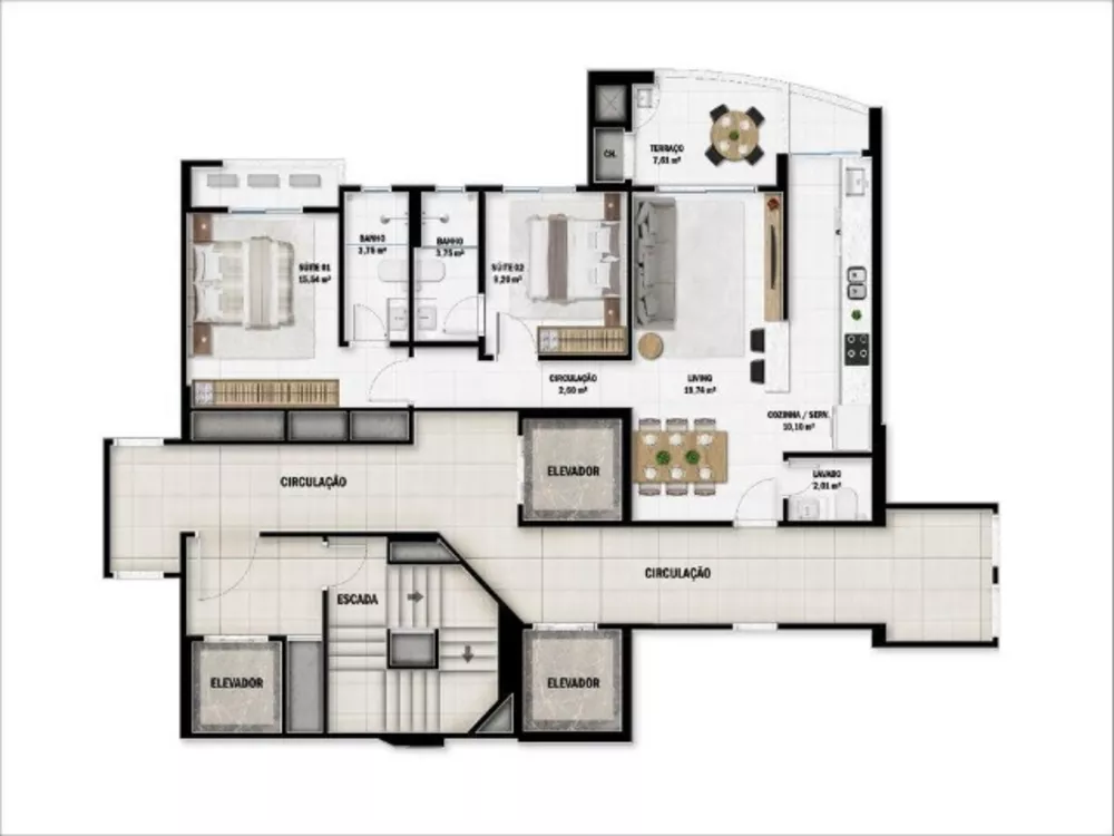 Apartamento, 3 quartos, 123 m² - Foto 9