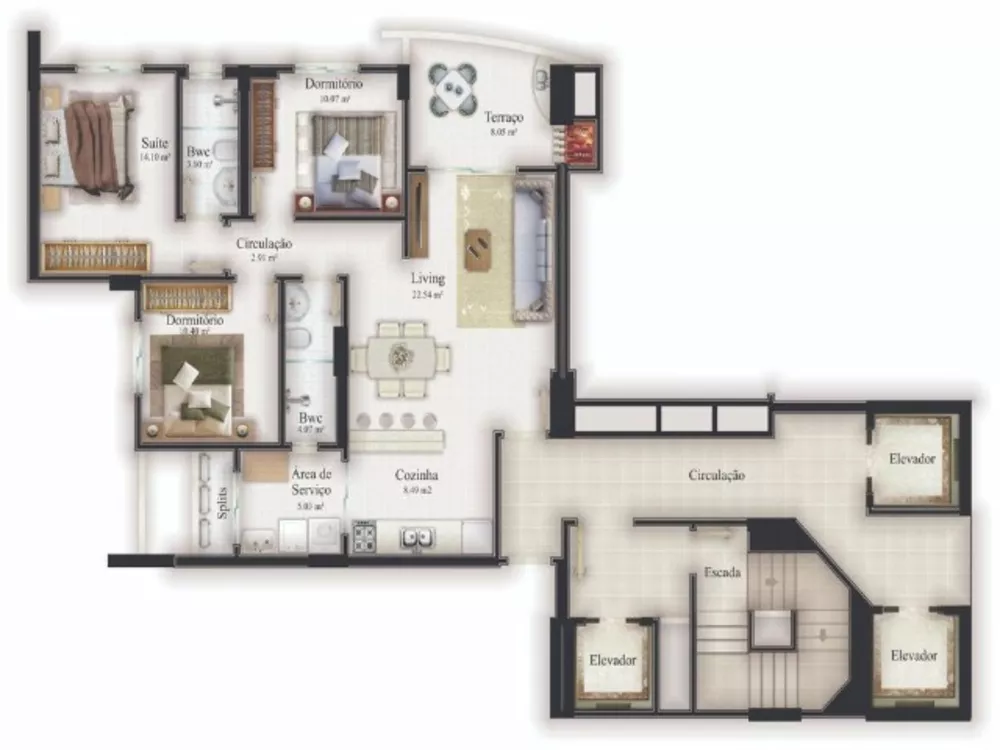 Apartamento, 3 quartos, 123 m² - Foto 7
