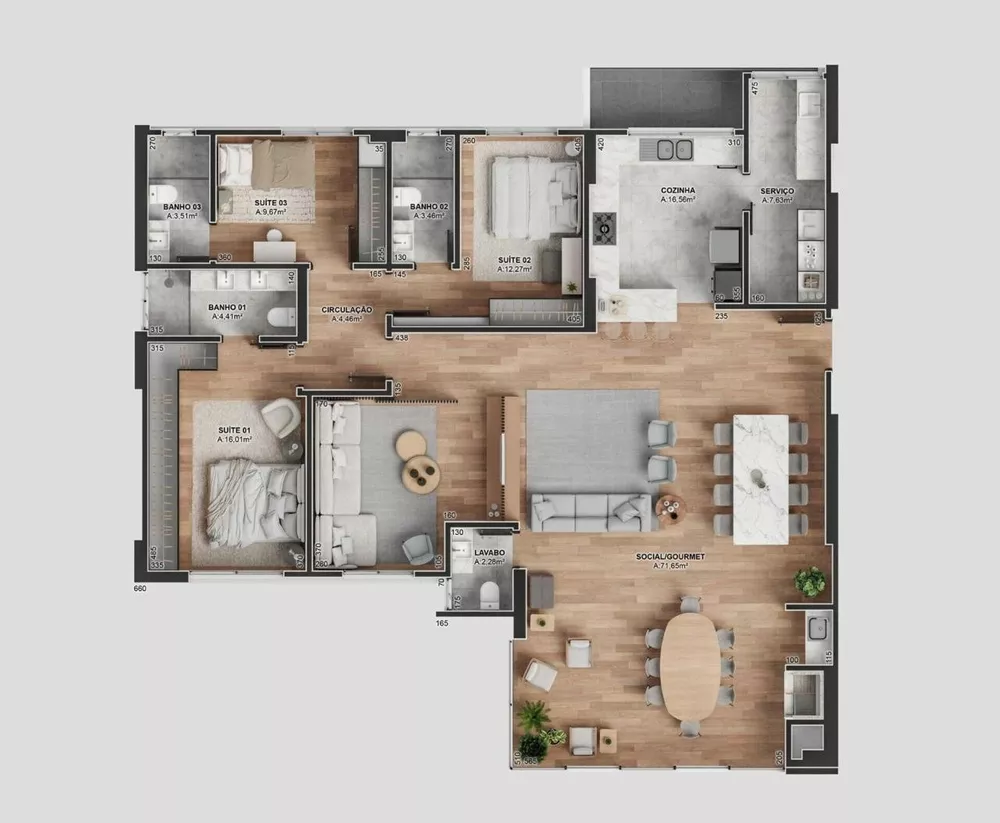 Apartamento, 4 quartos, 173 m² - Foto 11