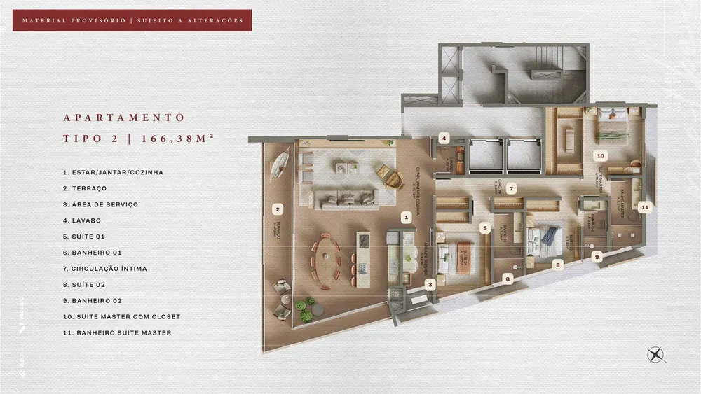 Apartamento, 3 quartos, 166 m² - Foto 2