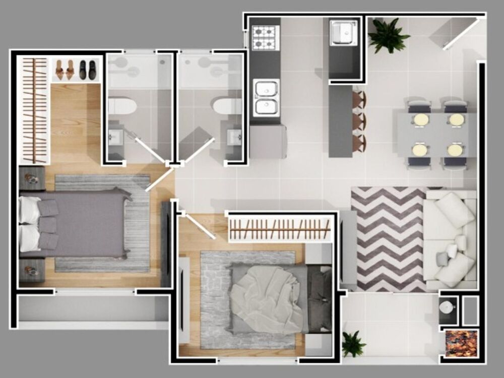 Apartamento, 2 quartos, 70 m² - Foto 4