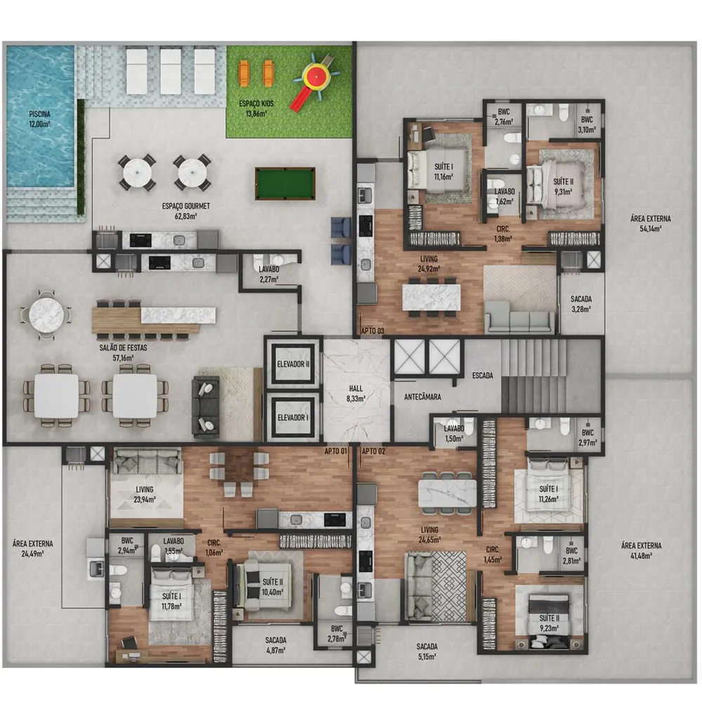 Apartamento, 2 quartos, 67 m² - Foto 8