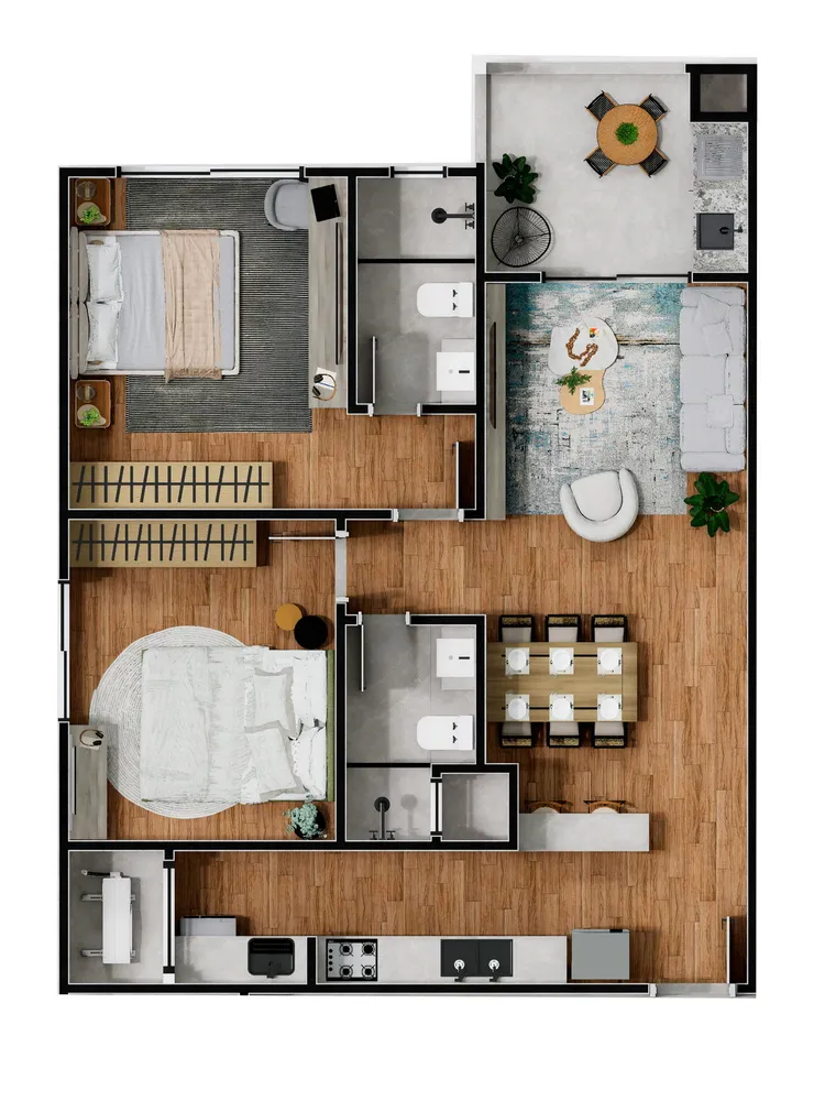 Apartamento, 1 quarto, 44 m² - Foto 11