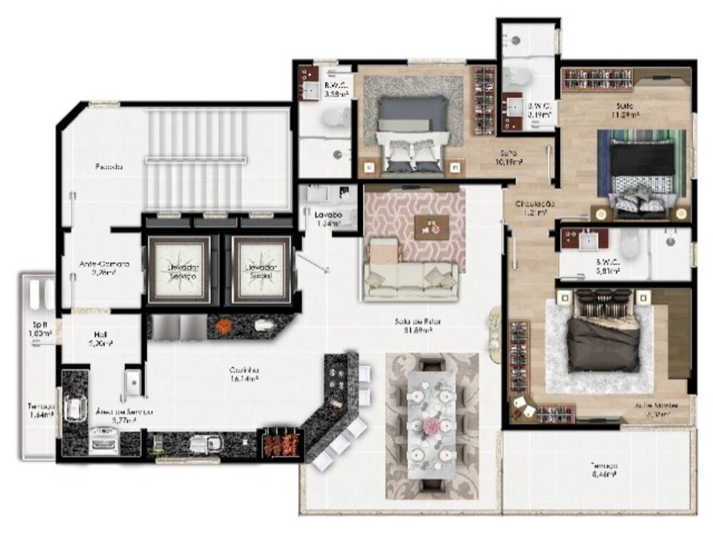 Apartamento, 3 quartos, 118 m² - Foto 4
