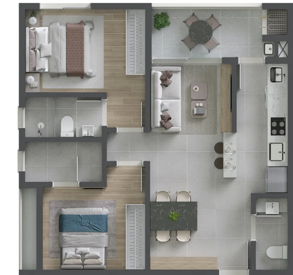 Apartamento, 2 quartos, 72 m² - Foto 9