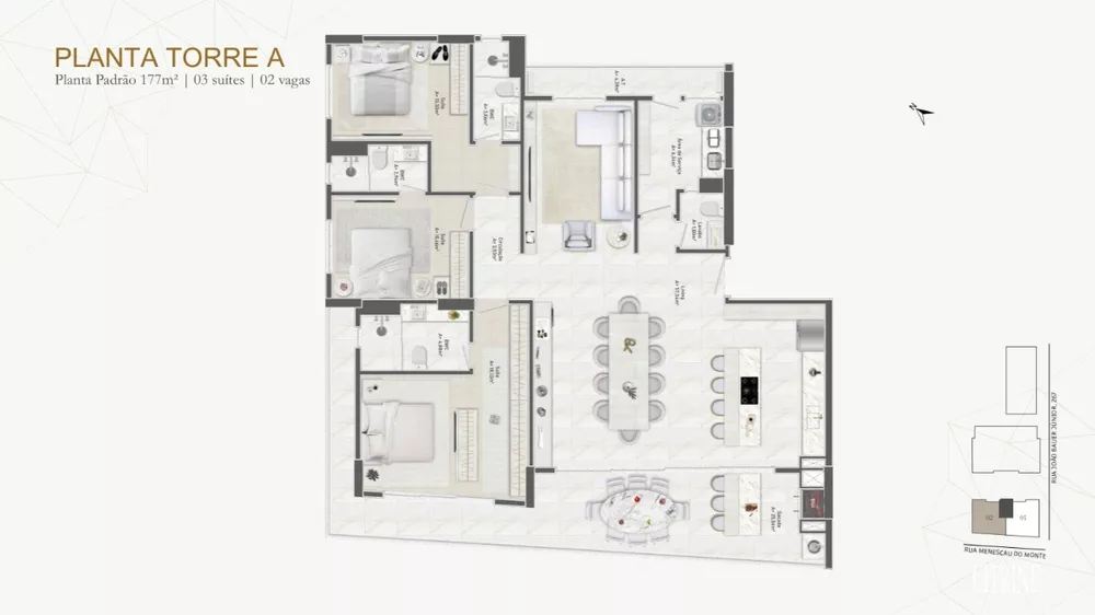 Apartamento, 3 quartos, 127 m² - Foto 2