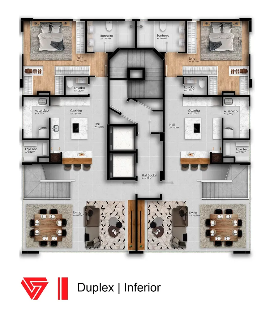 Apartamento, 4 quartos, 212 m² - Foto 1