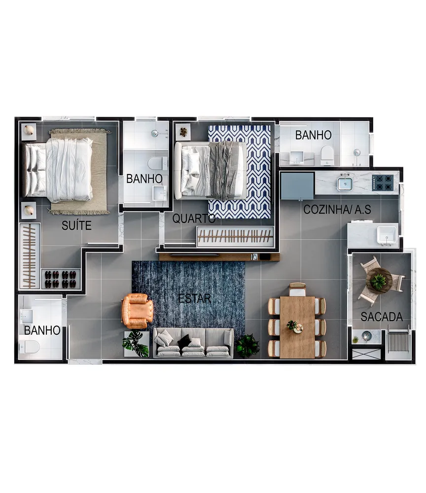 Apartamento, 2 quartos, 75 m² - Foto 10