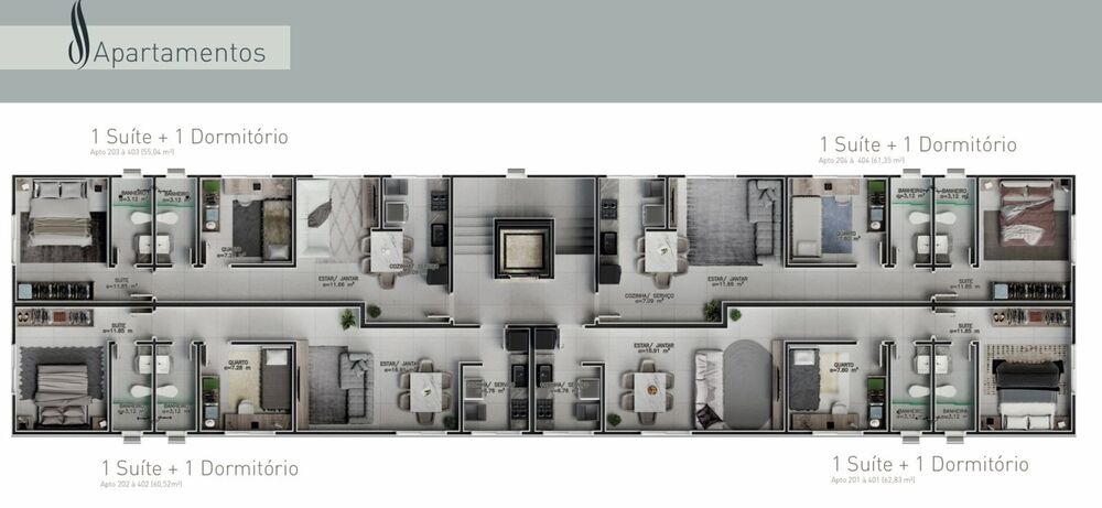 Apartamento, 3 quartos, 80 m² - Foto 2
