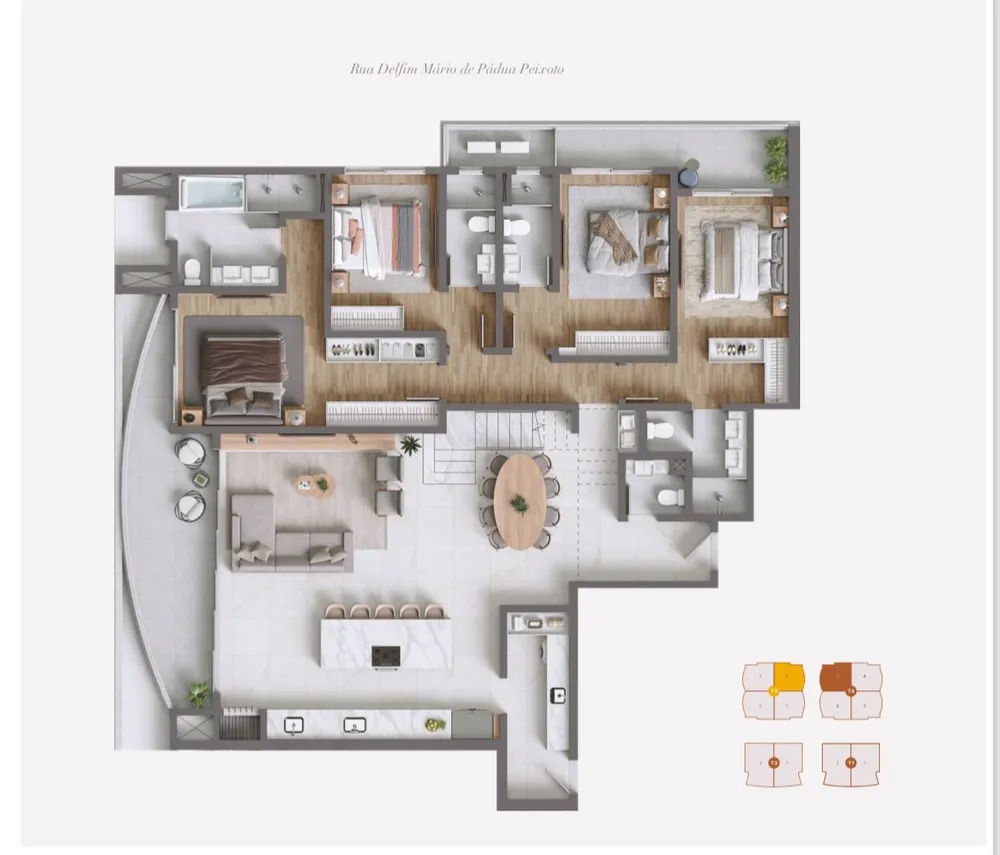 Apartamento, 4 quartos, 216 m² - Foto 3