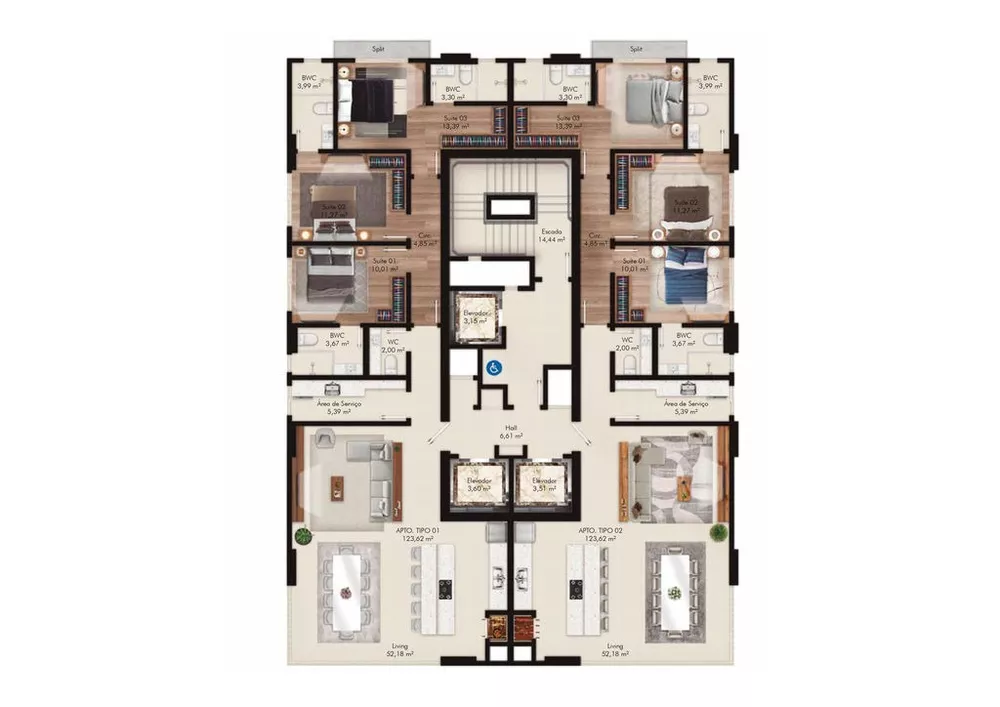 Apartamento, 3 quartos, 125 m² - Foto 8