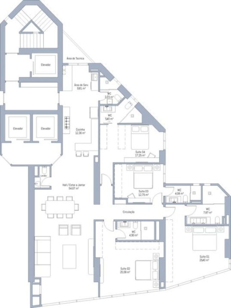 Apartamento, 4 quartos, 230 m² - Foto 7