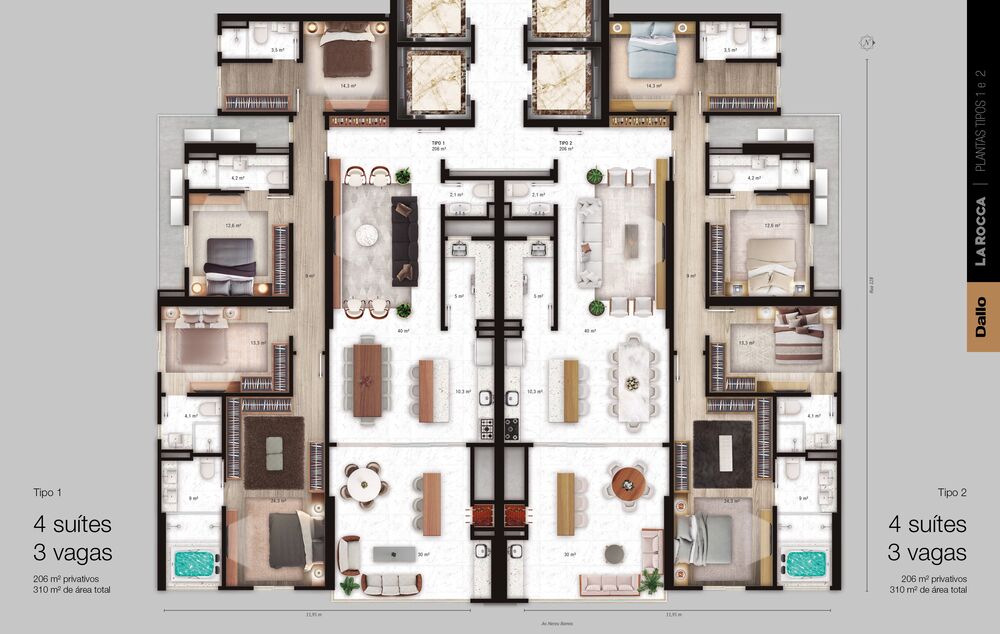 Apartamento, 4 quartos, 164 m² - Foto 3