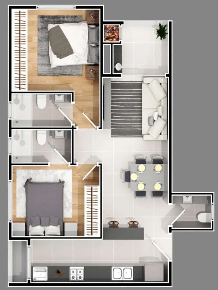 Apartamento, 1 quarto, 50 m² - Foto 6