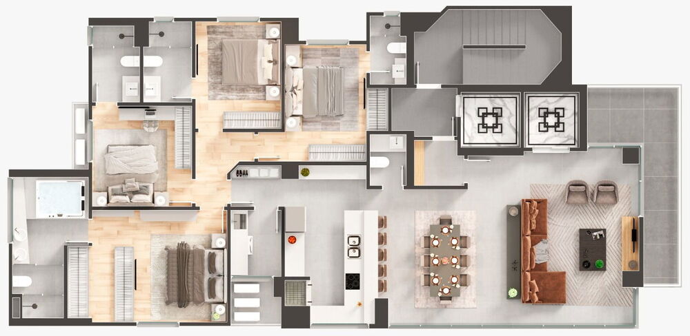 Apartamento, 4 quartos, 192 m² - Foto 4