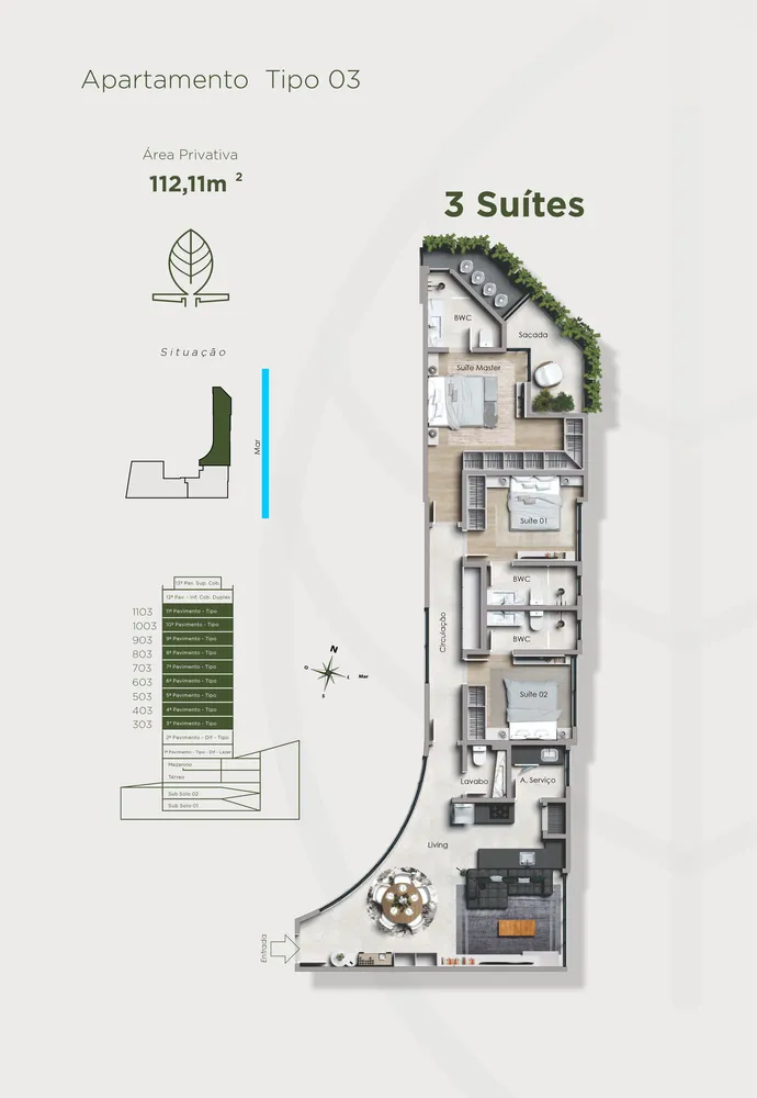 Apartamento, 2 quartos, 148 m² - Foto 3
